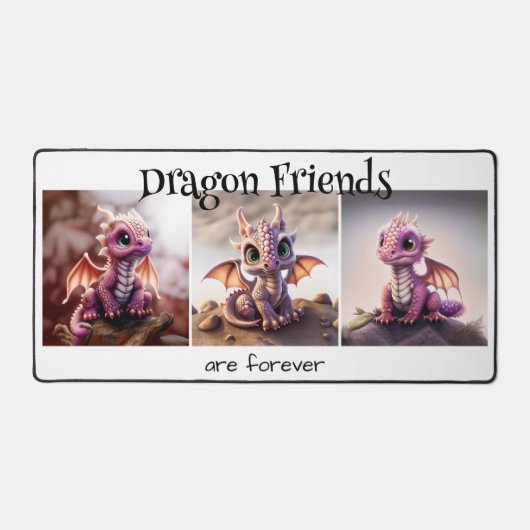 Dragon Friends Fantasy Schreibtischunterlage (Vorderseite)