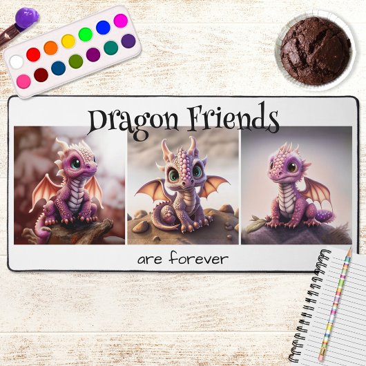 Dragon Friends Fantasy Schreibtischunterlage