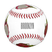 Dragon Frucht Cartoon Illustration Baseball (Vorderseite)