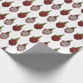 Dragon Frucht Cartoon Illustration Geschenkpapier (Ecke)