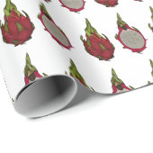 Dragon Frucht Cartoon Illustration Geschenkpapier (Rolleneckpunkt)