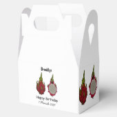 Dragon Frucht Cartoon Illustration Geschenkschachtel (Geöffnet)