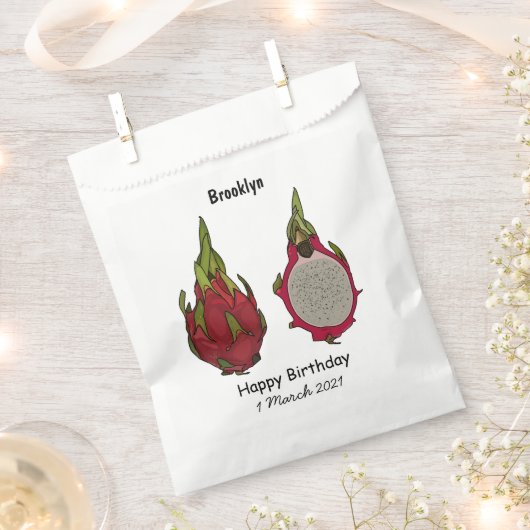 Dragon Frucht Cartoon Illustration Geschenktütchen (Ausgeschnitten)