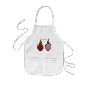 Dragon Frucht Cartoon Illustration Kinderschürze