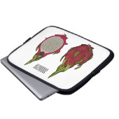 Dragon Frucht Cartoon Illustration Laptopschutzhülle (Vorne Knopf)