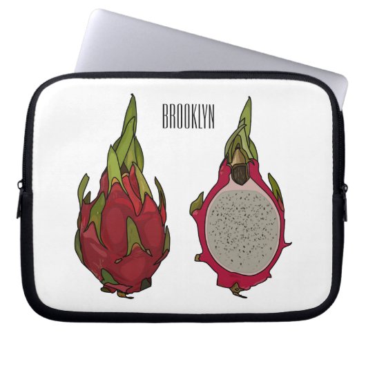 Dragon Frucht Cartoon Illustration Laptopschutzhülle (Vorderseite)