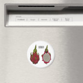 Dragon Frucht Cartoon Illustration Magnet (In Situ (Geschirrspüler))