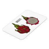 Dragon Frucht Cartoon Illustration Magnet (Linke Seite)