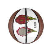 Dragon Frucht Cartoon Illustration Mini Basketball (Vertikal)