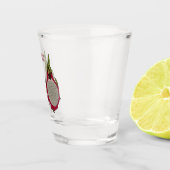 Dragon Frucht Cartoon Illustration Schnapsglas (Rechts)