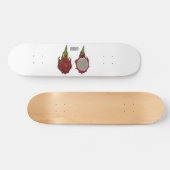 Dragon Frucht Cartoon Illustration Skateboard (Horizontal)