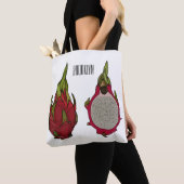 Dragon Frucht Cartoon Illustration Tasche (Von Nahem)
