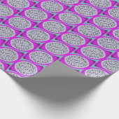 Dragon frucht Doodle Wiederholung Muster Geschenkpapier (Ecke)