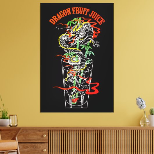 Dragon Fruchtsaft Leinwanddruck (Insitu (Wohnzimmer))
