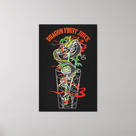 Dragon Fruchtsaft Leinwanddruck (Vorderseite)