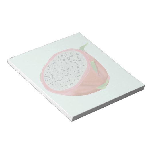 Dragon Fruit Blue Notepad Notizblock (angewinkelt)