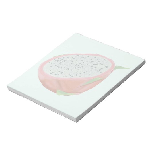 Dragon Fruit Blue Notepad Notizblock (Rotiert)