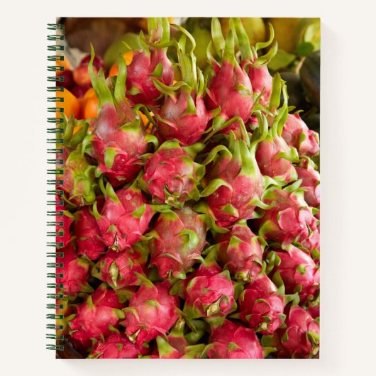 Dragon Fruit | Can Duoc Market Notizblock (Vorderseite)