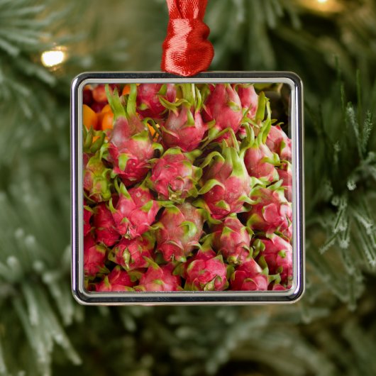 Dragon Fruit | Can Duoc Market Ornament Aus Metall (Baum)