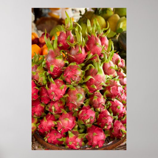 Dragon Fruit | Can Duoc Market Poster (Vorne)