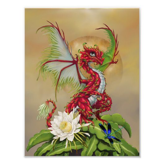 Dragon Fruit Dragon 8.5x11 Print Fotodruck (Vorne)