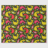 Dragon Fruit Dragons - tropisches Party Geschenkpapier (Flach)