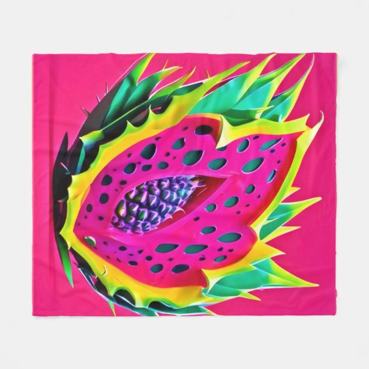 Dragon Fruit Dream Fleecedecke (Vorderseite (Horizontal))