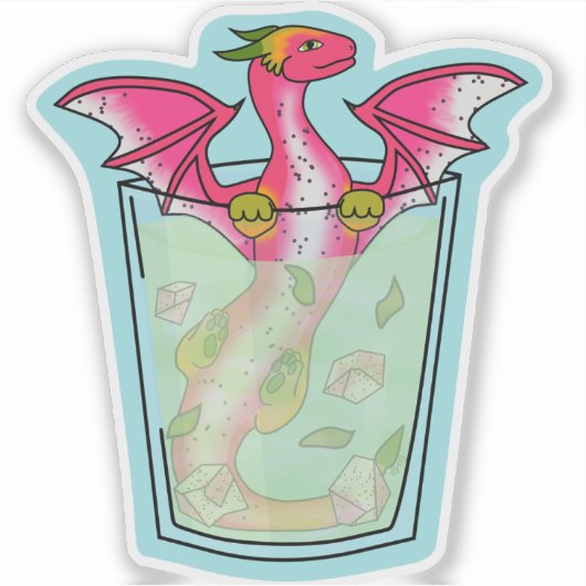 Dragon Fruit Drink Sticker (Vorderseite)