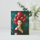 Dragon Fruit Fashion Concept Feiertagspostkarte (Stehend Vorderseite)