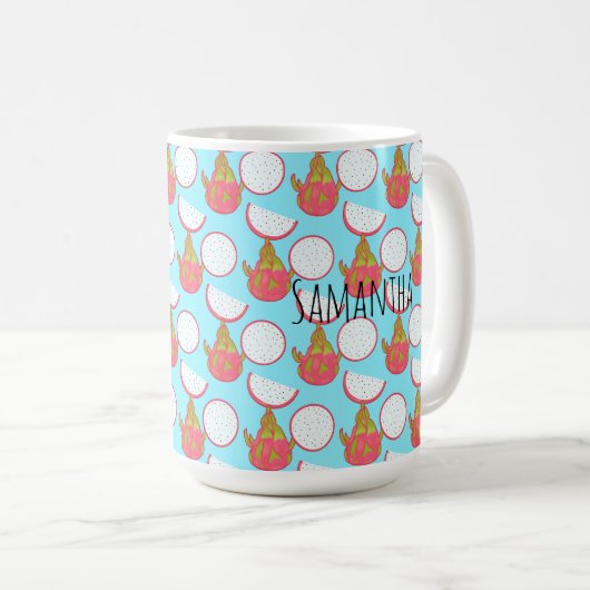 Dragon Fruit Kaffeetasse (VorderseiteRechts)
