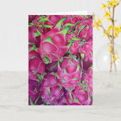 Dragon Fruit Karte (Gelbe Blume)