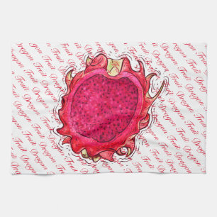 Dragon Fruit Kitchen Handtücher