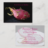 Dragon Fruit - Lebensmittelimporteur/Koch Visitenkarte (Vorne/Hinten)