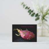 Dragon Fruit - Lebensmittelimporteur/Koch Visitenkarte (Stehend Vorderseite)