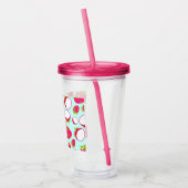 Dragon Fruit Pattern Acryltrinkbecher (Links)