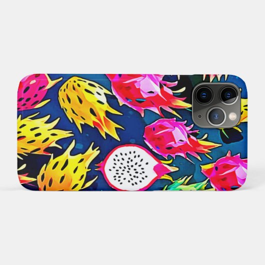 Dragon Fruit Pattern Art Case-Mate iPhone Hülle (Rückseite (Horizontal))