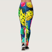 Dragon Fruit Pattern Art Leggings (Rückseite)