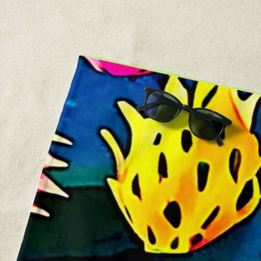 Dragon Fruit Pattern Art Strandtuch (Beispiel)