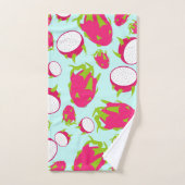 Dragon Fruit Pattern Badhandtuch Set (Handtuch)