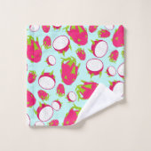 Dragon Fruit Pattern Badhandtuch Set (Waschlappen)