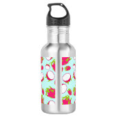Dragon Fruit Pattern Edelstahlflasche (Rückseite)
