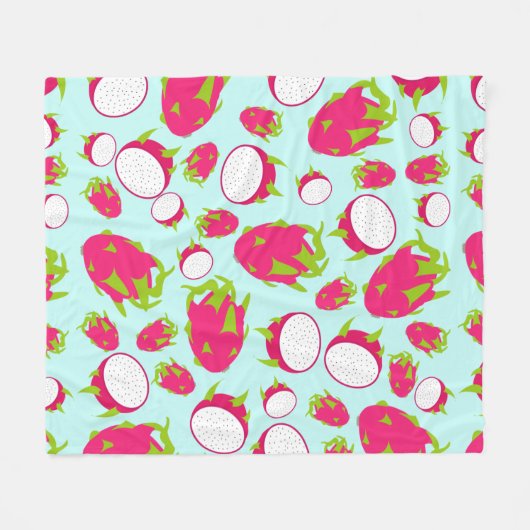 Dragon Fruit Pattern Fleecedecke (Vorderseite (Horizontal))