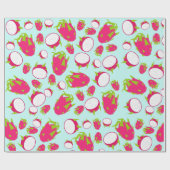 Dragon Fruit Pattern Geschenkpapier (Flach)