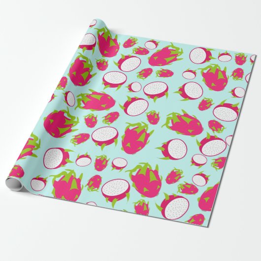 Dragon Fruit Pattern Geschenkpapier (Ungerollt)