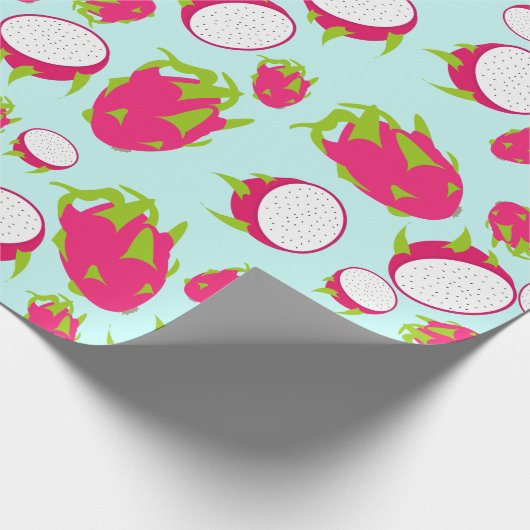 Dragon Fruit Pattern Geschenkpapier (Ecke)