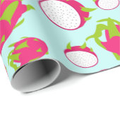 Dragon Fruit Pattern Geschenkpapier (Rolleneckpunkt)