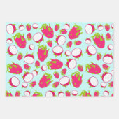 Dragon Fruit Pattern Geschenkpapier Set (Vorderseite 3)