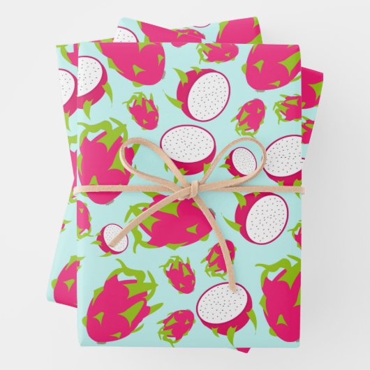 Dragon Fruit Pattern Geschenkpapier Set (Beispiel)