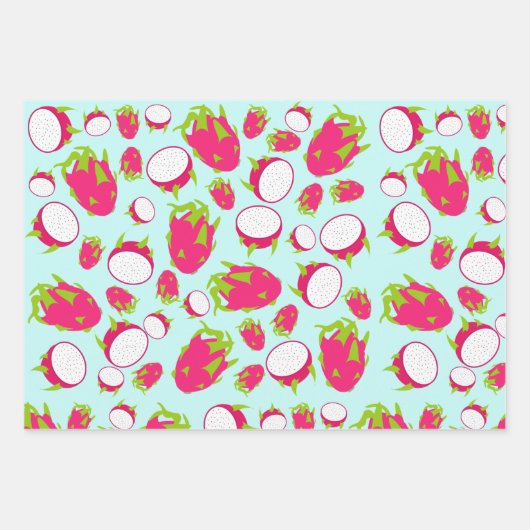 Dragon Fruit Pattern Geschenkpapier Set (Vorderseite)