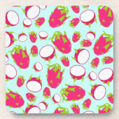 Dragon Fruit Pattern Getränkeuntersetzer (Vorderseite)